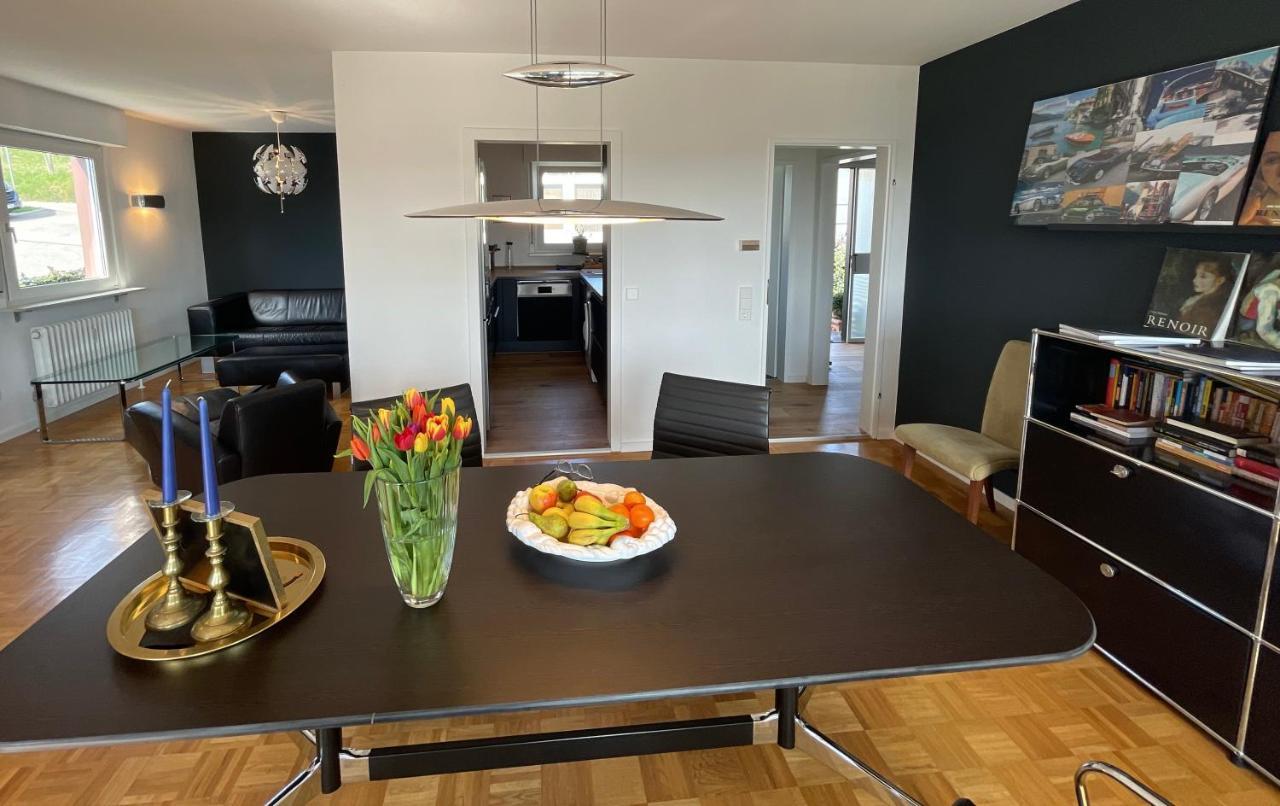 Appartement Region Esslingen - Nähe Messe - Flughafen - Stuttgart - Wohnen und Arbeiten auf Zeit in 120m2 Wohlfühlatmosphäre - ab 3 Übernachtungen - geeignet für 4 Personen - Beistellbett möglich - Kinder und Tiere willkommen - Garage für e-bikes Altbach Exterior foto